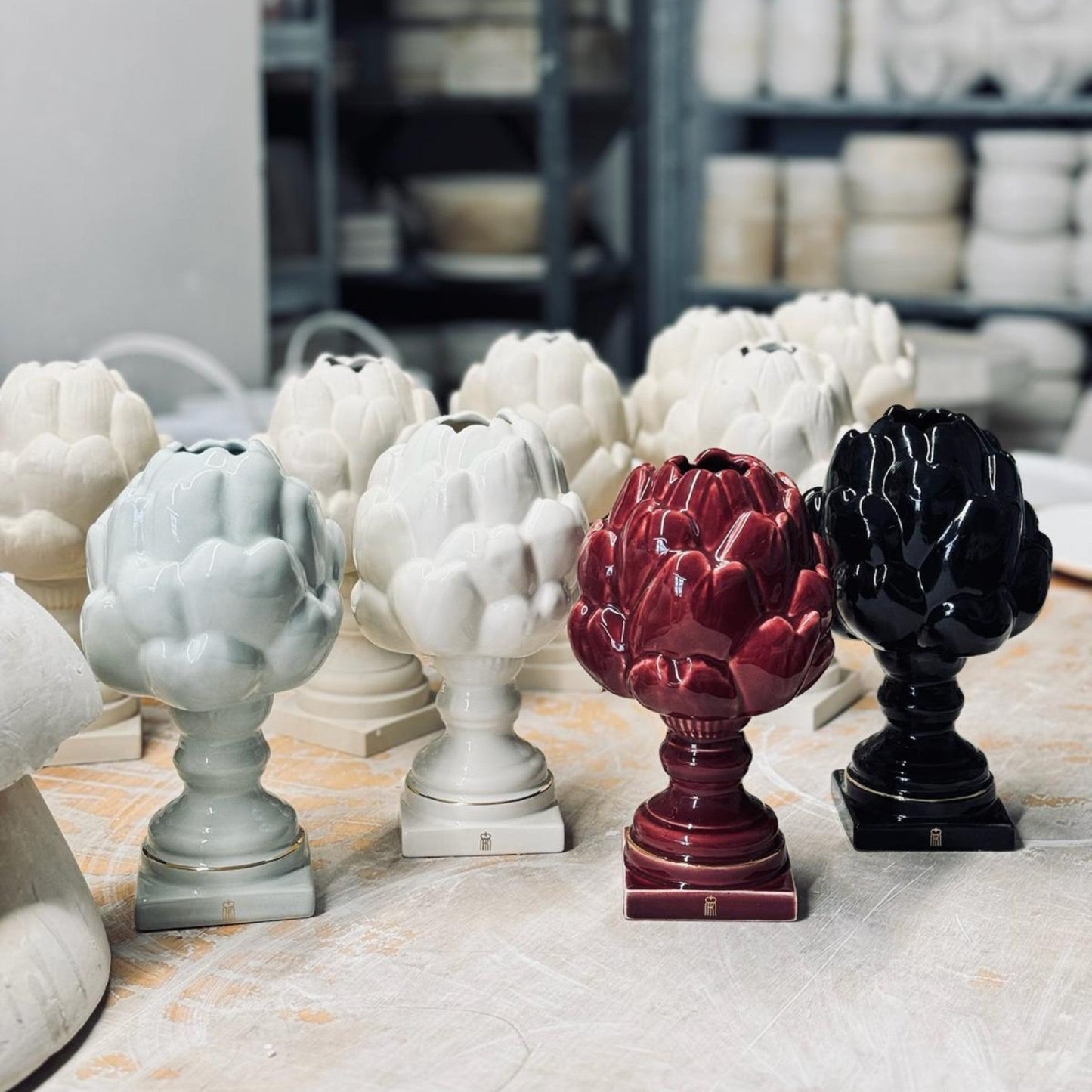 Set – Burgundy Ceramic Diffuser + Fragrance Refill