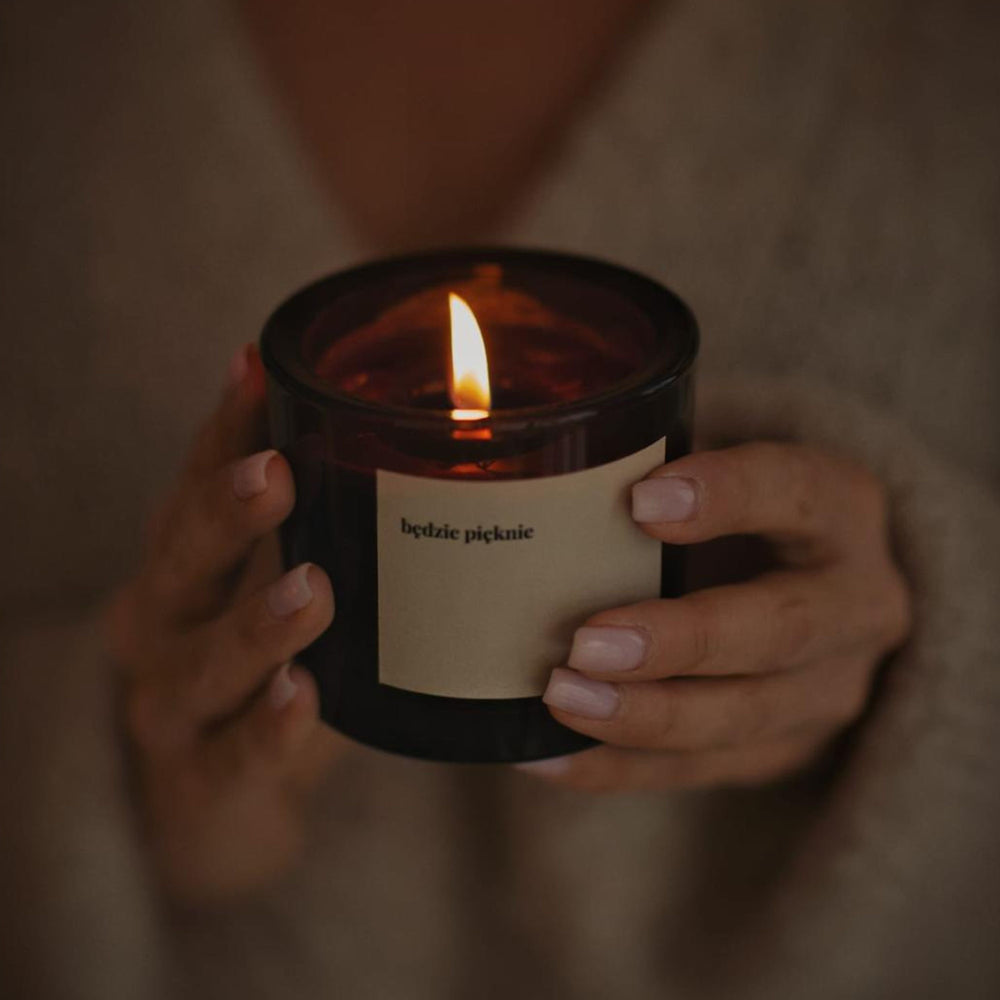 Candle "THIS WINTER WILL BE BEAUTIFUL" by Ola Ziarek