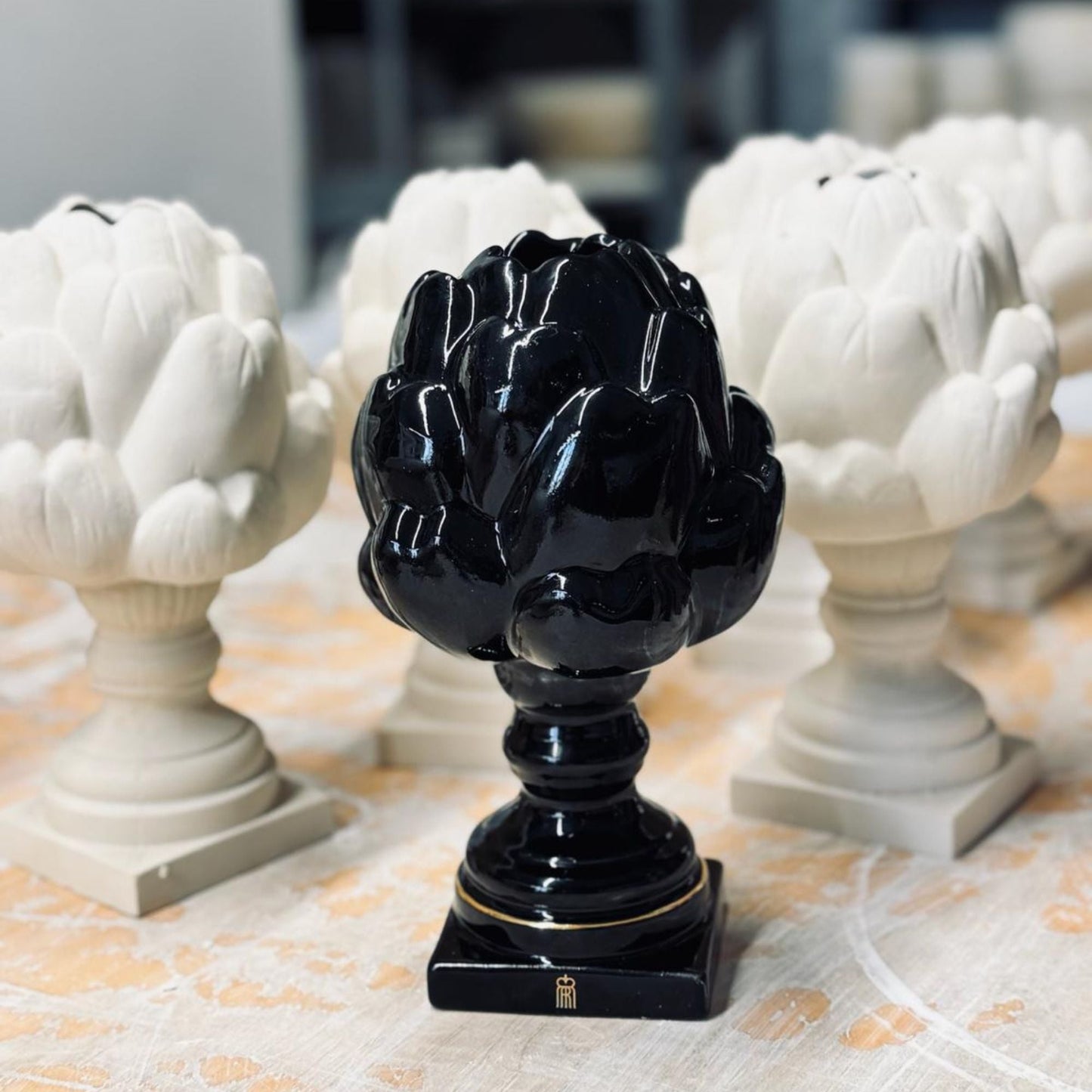 Set – Black Ceramic Diffuser + Refill