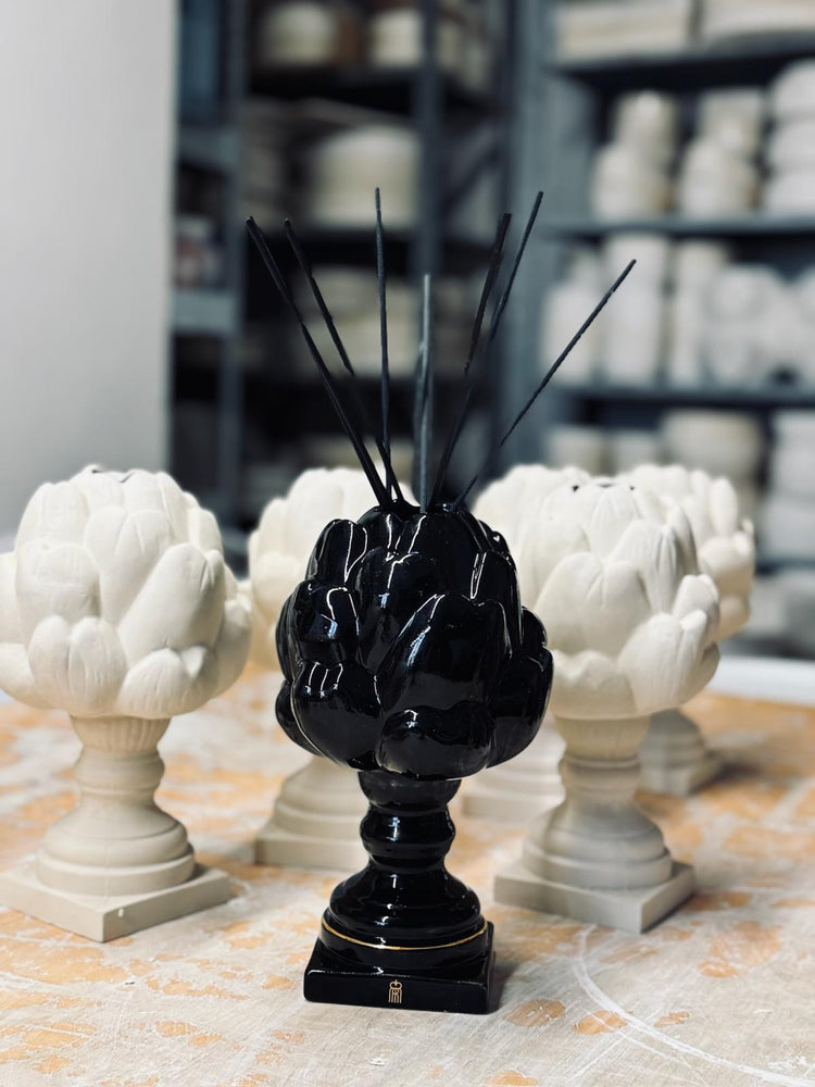 Set – Black Ceramic Diffuser + Refill