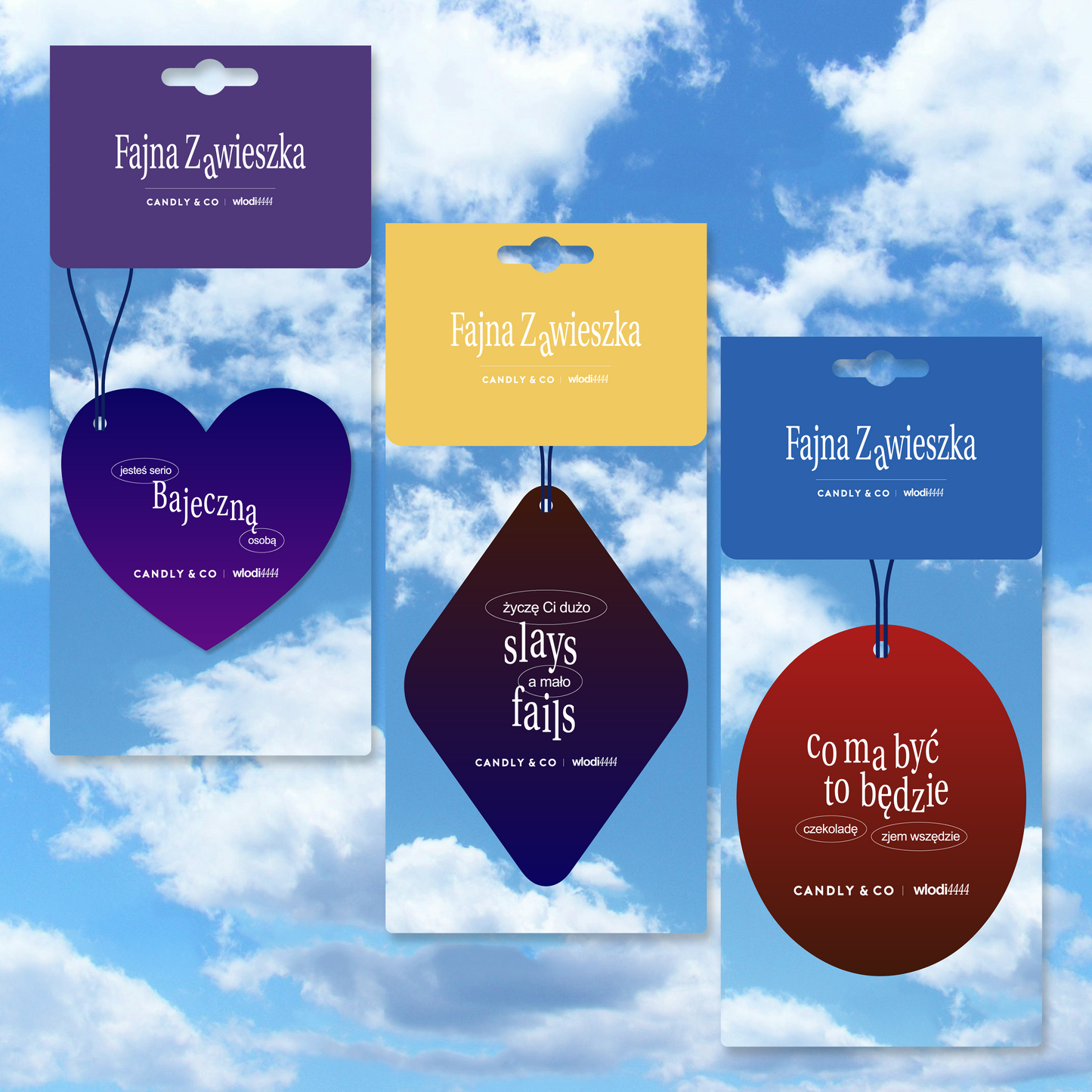 3-Piece Hanging Sachet Set Inspired by the Scents of Iconic Wedel Bars