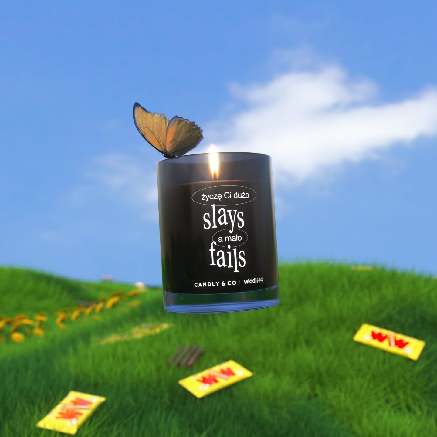 Scented Candle "Wishing You Lots of Slays, and Few Fails."